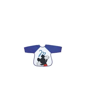 Mickey - Bavoir Tablier 2e Age - M is for Mouse Bleu - BabyCalin